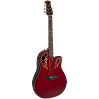 Ovation Celebrity Elite Ruby Red Mid Cutaway