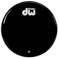 DW DRDHGB22KNV Gloss Black Bass Drum No Vents 22"
