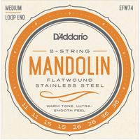 D'Addario EFW74 11-36 Flatwound Mandolin Set