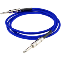DiMarzio EP1710SSEB Guitar Cable 10ft - Electric Blue 
