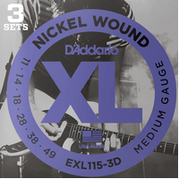 D'Addario EXL115-3D 3 Pack