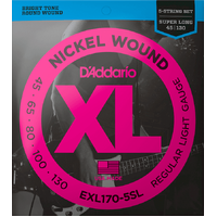 D'Addario EXL170-5SL XL Nickel 45-130