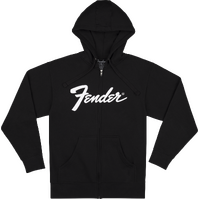 Fender Transition Logo Zip Front Hoodie Black