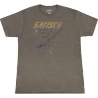 Gretsch Lightning Bolt T-Shirt Brown