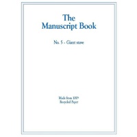 The Manuscript Book 5 - Giant Stave, Recycled paper