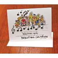 Beautiful Music, Beautiful Children Notecards