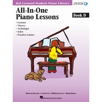 All-in-One Piano Lessons Book D - Book/OLA Pack