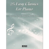 25 Easy Classics for Piano Volume 3