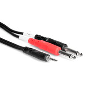 Hosa Stereo Breakout 3.5 mm TRS to Dual 1/4 in TS