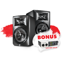 JBL LSR306 MK II Pair w/ Bonus Universal Audio Volt 2