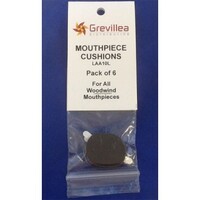 Grevillea LAA10L Mouthpiece Cushions Black 0.8mm Large - 6 Pack