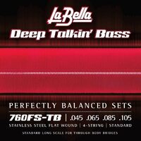 La Bella 760FS-TB Deep Talkin’ Bass Flats Standard 45-105 Thru-Body