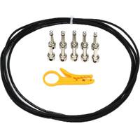 Lava Cable Tightrope Solder-Free Kit Black 10ft
