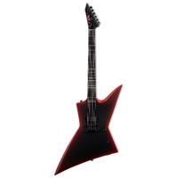 LTD EXL Black Metal Black Red Burst Satin