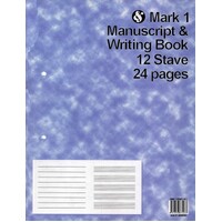 Mark 1 Manuscript & Writing Book 12 Stave 24 Pages