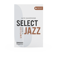 D'Addario Organic Select Jazz Unfiled Alto Saxophone 10 Pack