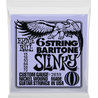 Ernie Ball 6 String Baritone Slinky 2839 13-72