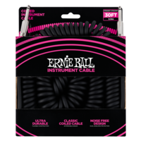 Ernie Ball Coiled Straight Instrument Cable 9m - Black