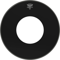 Remo P3-1022-CH Powerstroke® P3 Ebony® Center Hole Bass 22"