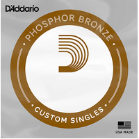 D'Addario PB025 Phosphor Bronze .025 Single