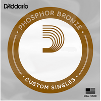 D'Addario PB053 Phosphor Bronze .053 Single