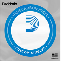 D'Addario PL019 Plain Steel .019 Single