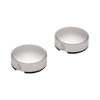 D'Addario XPND Footswitch Toppers Silver - 2 Pack