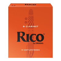 Rico Bb Clarinet Reeds #2.5 - 10 Pack