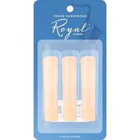 Rico Royal Tenor Saxophone Reeds #2.5 - 3 Pack