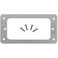 TV Jones EM2 Gretsch-Style Pickup Ring with Mounting Screws Silver