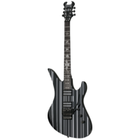 Schecter Synyster Standard Gloss Black w/Silver Pin Stripes