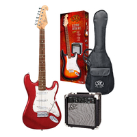 SX SE1SK Electric Guitar Pack Candy Apple Red