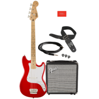 Squier Bronco Bass Torino Red Pack