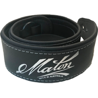 Maton Deluxe Leather Guitar Strap Black
