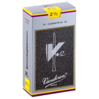 Vandoren VACR1925 B♭V12 Clarinet Reeds 2.5 - 10 Pack