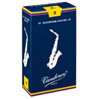 Vandoren E♭ Alto Traditional Saxophone Reed - 10 Pack