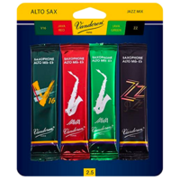 Vandoren VASRMIXA25 E♭ Alto Saxophone Jazz Mix Reed 2.5 - 4 Pack