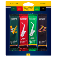 Vandoren VASRMIXA3 E♭ Alto Saxophone Jazz Mix Reed 3.0 - 4 Pack