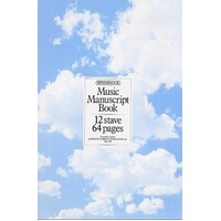Music Manuscript Book, 12 Stave 64 Pages
