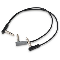 RockBoard Flat Patch Y-Splitter Cable Black 30cm