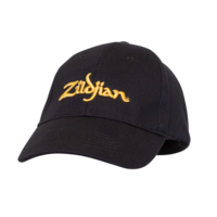 Zildjian T3241 Classic Black Baseball Cap With Gold Logo