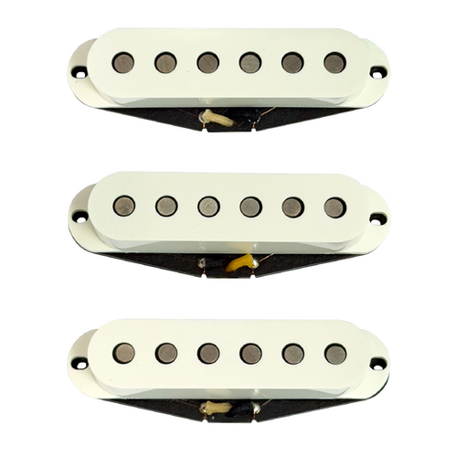 Lollar Pickups Strat Sixty Four/Special S Flat Pole Set Parchment