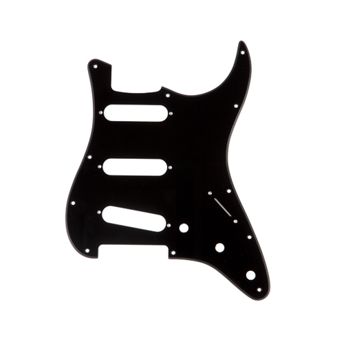 Fender 11-hole Modern 1-ply Stratocaster S/S/S Pickguard Black