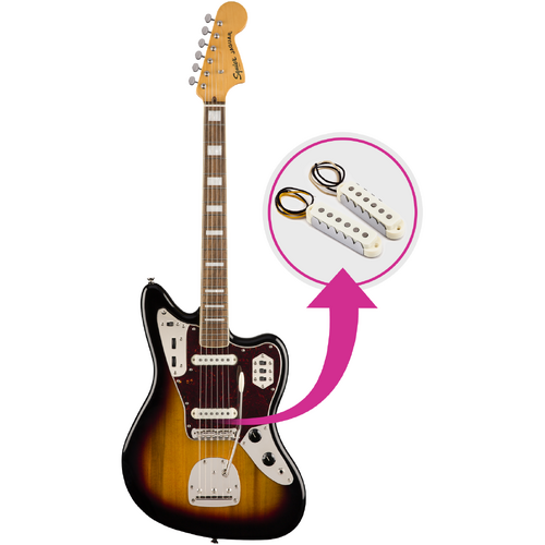 Squier Classic Vibe '70s Jaguar 3CS w/ Upgraded Fender Pickups