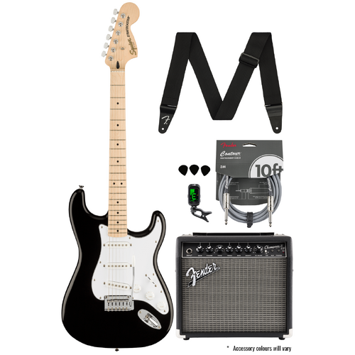 Squier Affinity Stratocaster Black Bundle