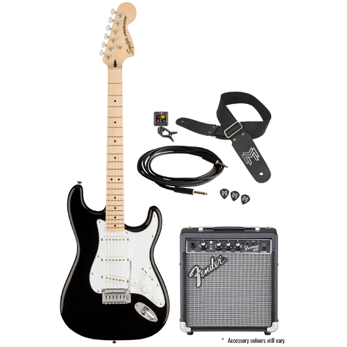 Squier Affinity Stratocaster Black Bundle