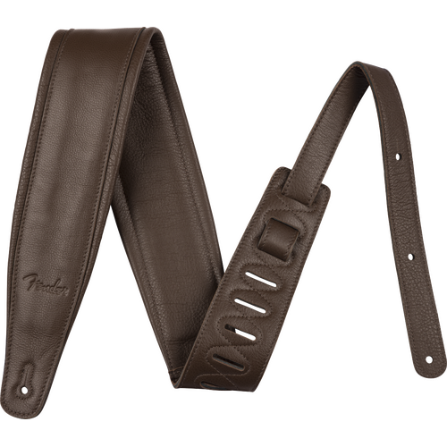 Fender Premium Leather Strap Brown 3.5"