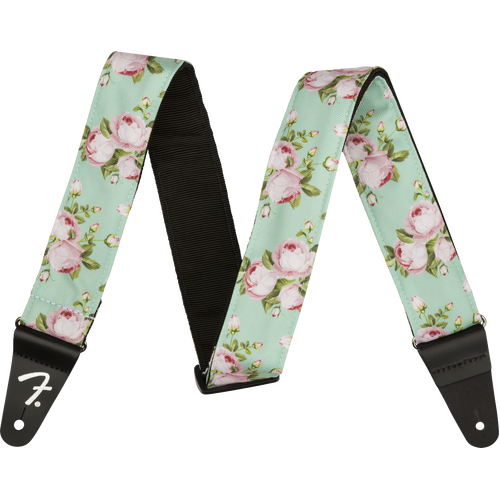 Fender Floral Strap Surf Green 2"