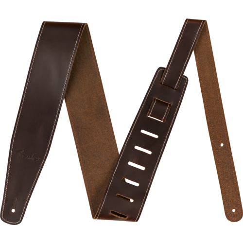 Fender Broken-In Leather Strap Brown 2.5"