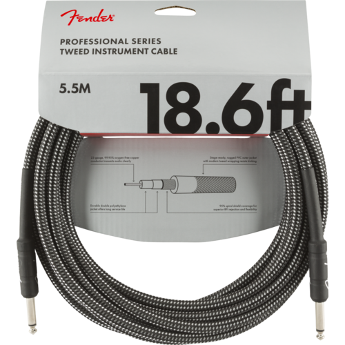 Fender Professional Instrument Cable 18.6' Gray Tweed